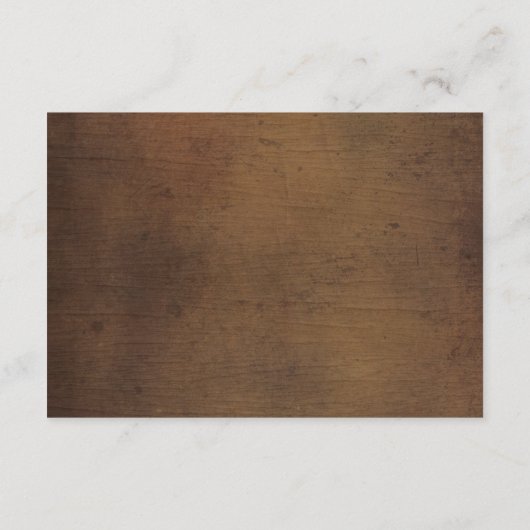 Rustikale Hochzeitskarten für Holz Begleitkarte (Rückseite)