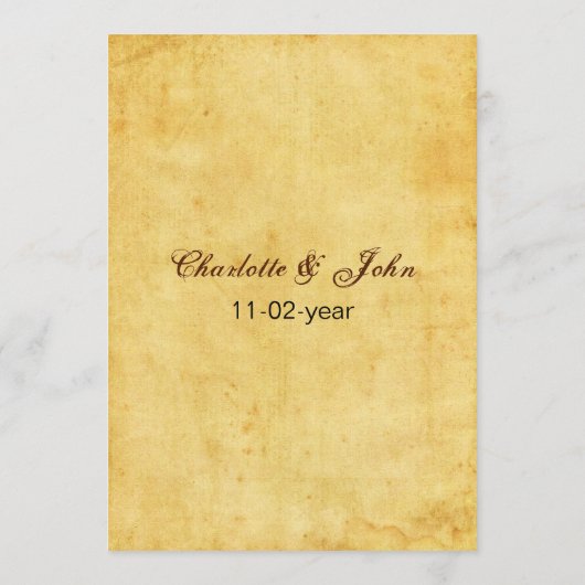 rustikale Hochzeitskarten für Seesterne Menükarte (Rückseite)