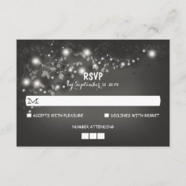 Rustikale Hochzeitskarten RSVP Karte