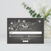 Rustikale Hochzeitskarten RSVP Karte (Stehend Vorderseite)