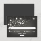 Rustikale Hochzeitskarten RSVP Karte (Vorne/Hinten)
