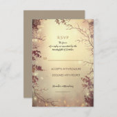 Rustikale Hochzeitskarten RSVP Karte (Vorne/Hinten)
