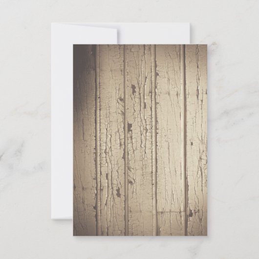 Rustikale Hochzeitskarten RSVP Karte (Rückseite)