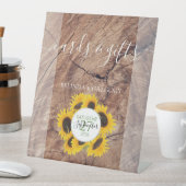 Rustikale Hochzeitskarten und Geschenke für Sonnen Sockelschild (In Situ)