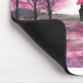 Rustikale Hochzeitskoppel Liebe Kirschblüten Mousepad (Ecke)