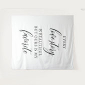 Rustikale Hochzeitskulisse-Banner Wandteppich (Vorderseite (Horizontal))