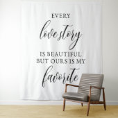 Rustikale Hochzeitskulisse-Banner Wandteppich (Beispiel)
