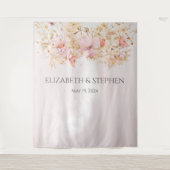 Rustikale Hochzeitskulisse von Boho Wandteppich (Vorderseite)