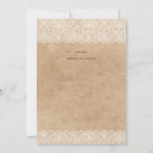 Rustikale Hochzeitslandschaft Einladung (Rückseite)