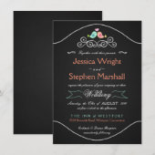 Rustikale Hochzeitslove Einladung (Vorne/Hinten)