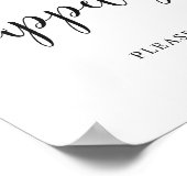 Rustikale Hochzeitsnacht-Buffet-Appetithäppchen Un Poster (Ecke)