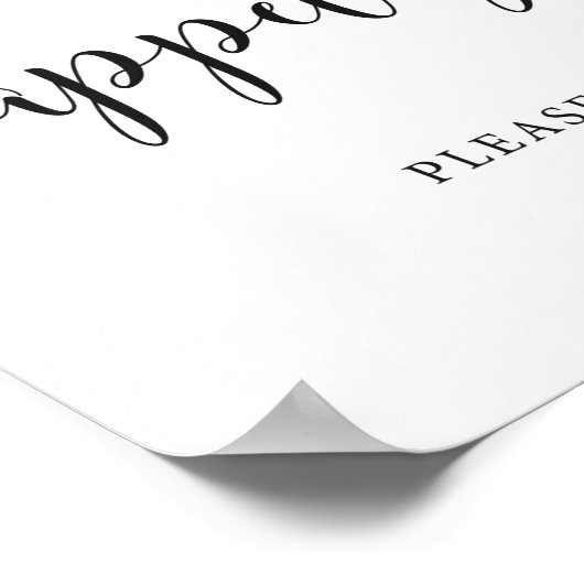 Rustikale Hochzeitsnacht-Buffet-Appetithäppchen Un Poster (Ecke)