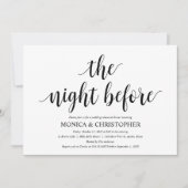 Rustikale Hochzeitsnacht Probe Einladungskarte Einladung (Vorderseite)