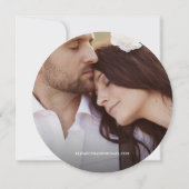 Rustikale Hochzeitsohle für Foto-Holztanzböden Einladung (Rückseite)