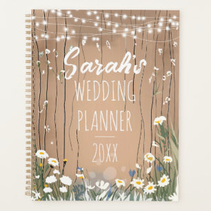 Rustikale Hochzeitsplanerin   Florales Design für  Planer