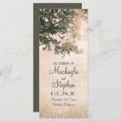 Rustikale Hochzeitsprogramme für Bäume und Vögel Programm (Vorne/Hinten)