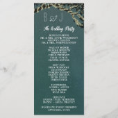 Rustikale Hochzeitsprogramme für Foto Tree Branch Programm (Rückseite)