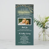 Rustikale Hochzeitsprogramme für Foto Tree Branch Programm (Stehend Vorderseite)