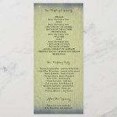 Rustikale Hochzeitsprogramme für Holz Programm (Rückseite)