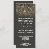 Rustikale Hochzeitsprogramme für leuchtende Bäume Programm (Vorne/Hinten)