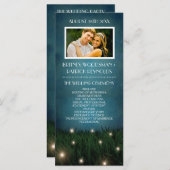 Rustikale Hochzeitsprogramme im Freien Programm (Vorne/Hinten)