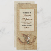 Rustikale Hochzeitsprogramme Programm (Vorne/Hinten)