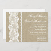 Rustikale Hochzeitsreise Einladung (Vorne/Hinten)