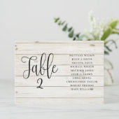 Rustikale Hochzeitssitzkarte. Landschaftspalast Einladung (Stehend Vorderseite)