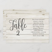 Rustikale Hochzeitssitzkarte. Landschaftspalast Einladung (Vorne/Hinten)