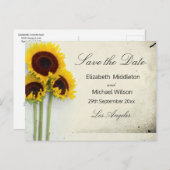 Rustikale Hochzeitssonne Save the Date Karte (Vorne/Hinten)