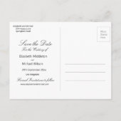 Rustikale Hochzeitssonne Save the Date Karte (Rückseite)