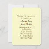 Rustikale Hochzeitsstiftung aus Holz Einladung (Rückseite)