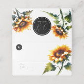 Rustikale Hochzeitsstimmung, Begleitkarte, Sonnenb Platzkarte (Außenseite Aufgefaltet)