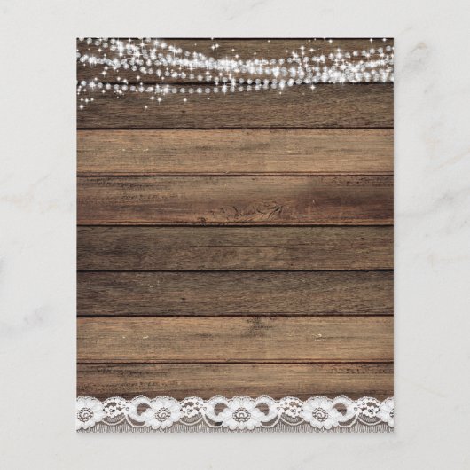 Rustikale Hochzeitsstimmung im Bauernhof (Rückseite)