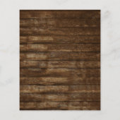 Rustikale Hochzeitsstimmung im Bauernhof Flyer (Hinten)