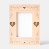 Rustikale Hochzeitsstipendiaten Individuelle Name  Geätzte Rahmen (Vorderseite)