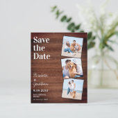 Rustikale Hochzeitsstipps - QR-Fotos Save the Date (Stehend Vorderseite)