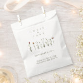 Rustikale Hochzeitsstipps Wildblumen bevorzugen Ta Geschenktütchen (Ausgeschnitten)