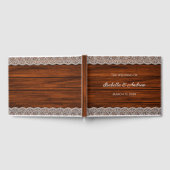 Rustikale Hochzeitsszene Gästebuch (Voll)