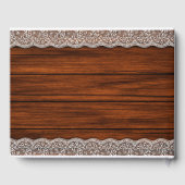 Rustikale Hochzeitsszene Gästebuch (Rückseite)