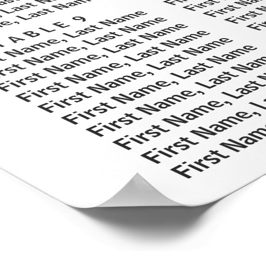 Rustikale Hochzeitstabelle für Blütenburgund Poster (Ecke)