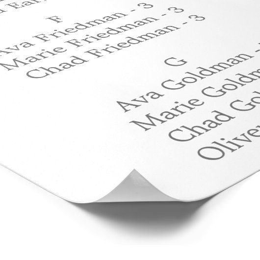 Rustikale Hochzeitstabelle für Lilac Poster (Ecke)