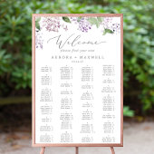 Rustikale Hochzeitstabelle für Lilac Poster