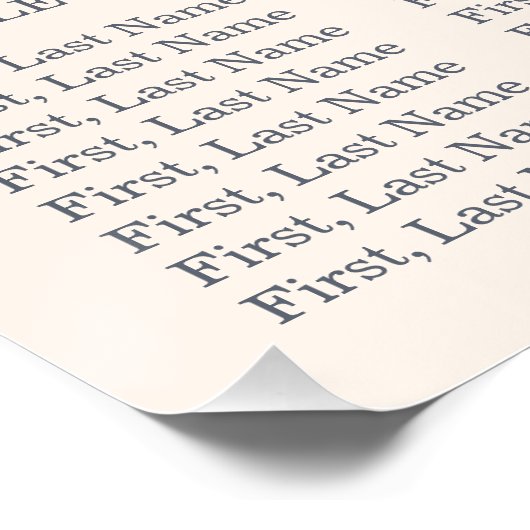 Rustikale Hochzeitstabelle Poster (Ecke)