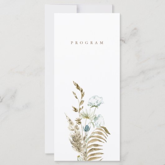 Rustikale Hochzeitstags-Timeline & Details (Rückseite)