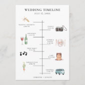 Rustikale Hochzeitstagung Programm (Vorderseite)