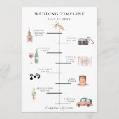 Rustikale Hochzeitstagung Programm (Vorderseite)