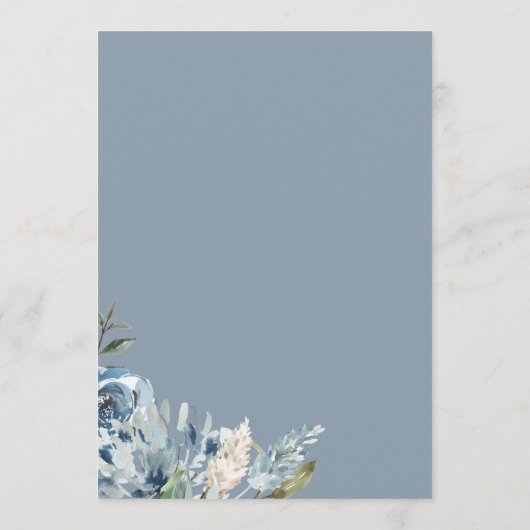 Rustikale Hochzeitstagung Programm (Rückseite)