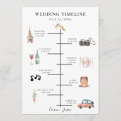 Rustikale Hochzeitstagung Programm (Vorderseite)