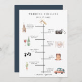 Rustikale Hochzeitstagung Programm (Vorne/Hinten)